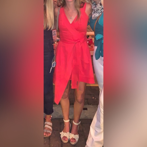 ALEXIS Caterina Dress Wrap Asymmetric Hem in Red size S - Picture 7 of 8